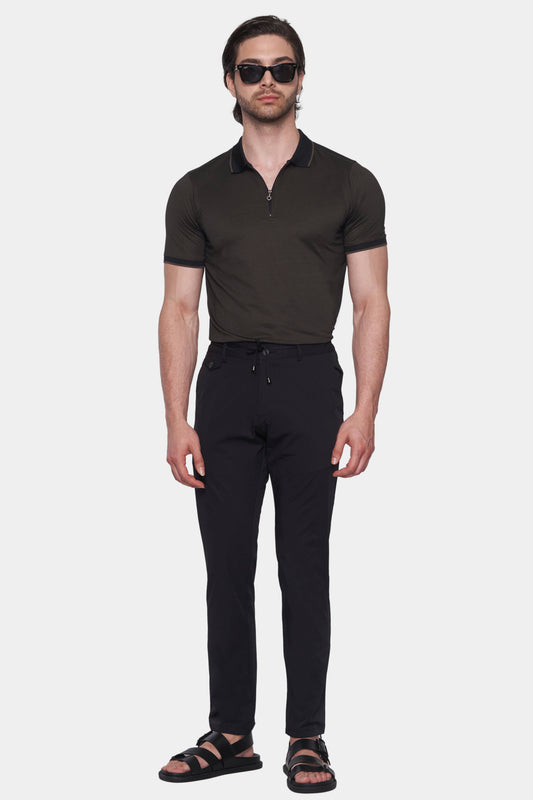 The Mercerized Cotton Polo (Charcoal) - Shaketea