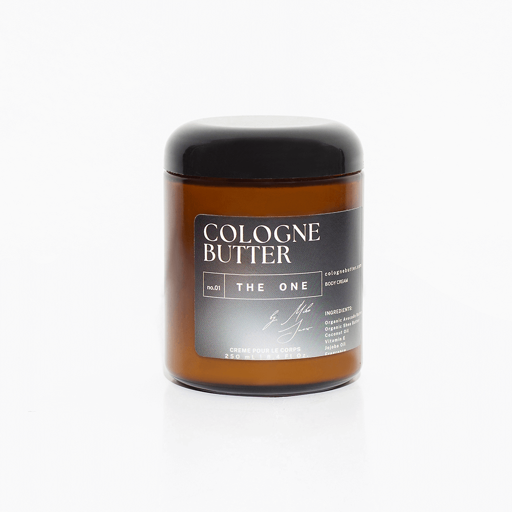 THE ONE – Luxury Fragrance Body Butter | Cedarwood, Vetiver & Warm Floral Cologne Scent Moisturizing Skin Butter | Cologne Butter