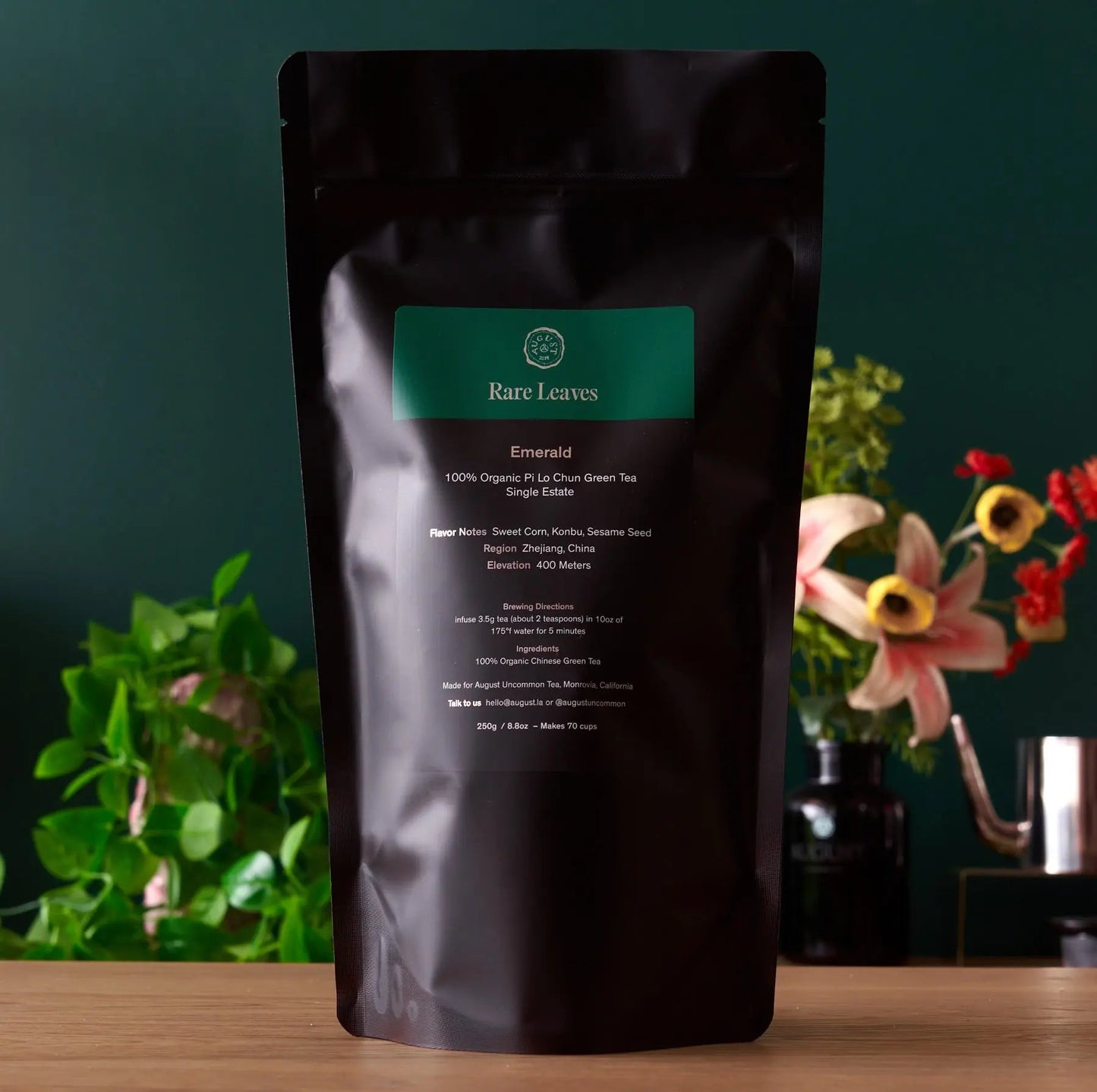 Rare Leaves Emerald - Single Estate Pi Lo Chun Green Tea - Shaketea