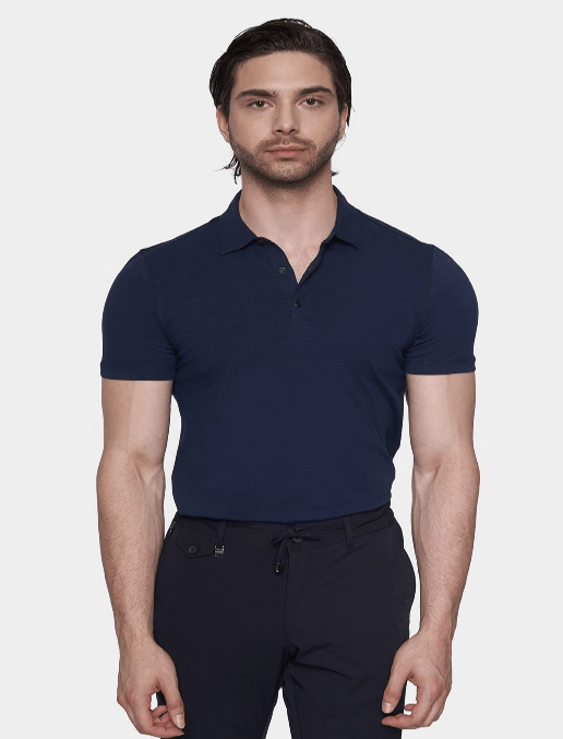The Mercerized Cotton Polo (Navy) - Shaketea
