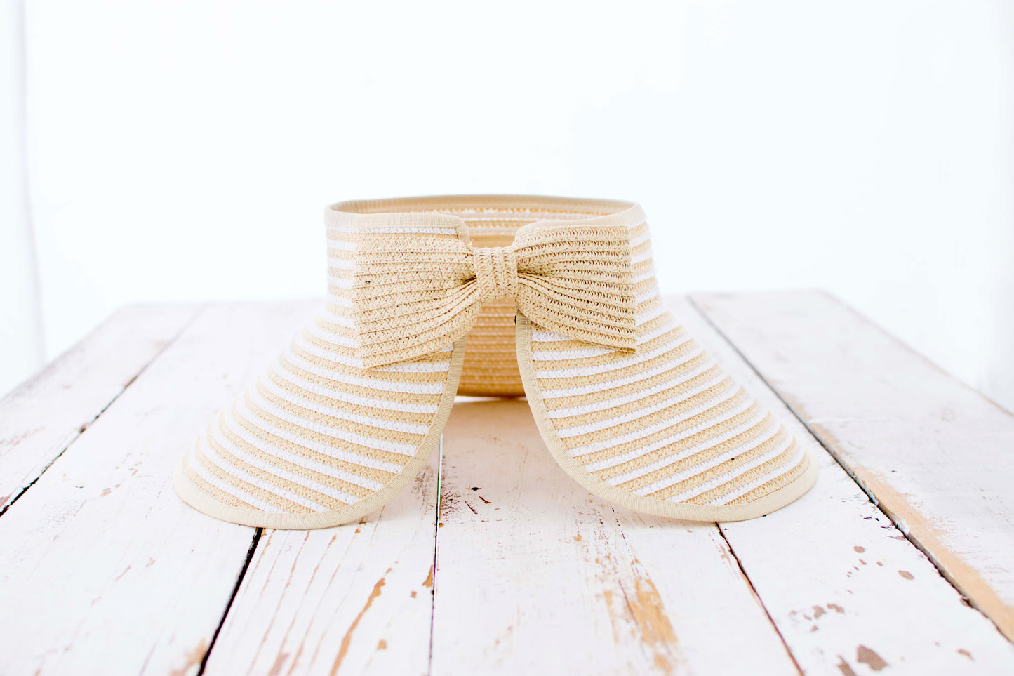 Foldable Bow Stripe Visor