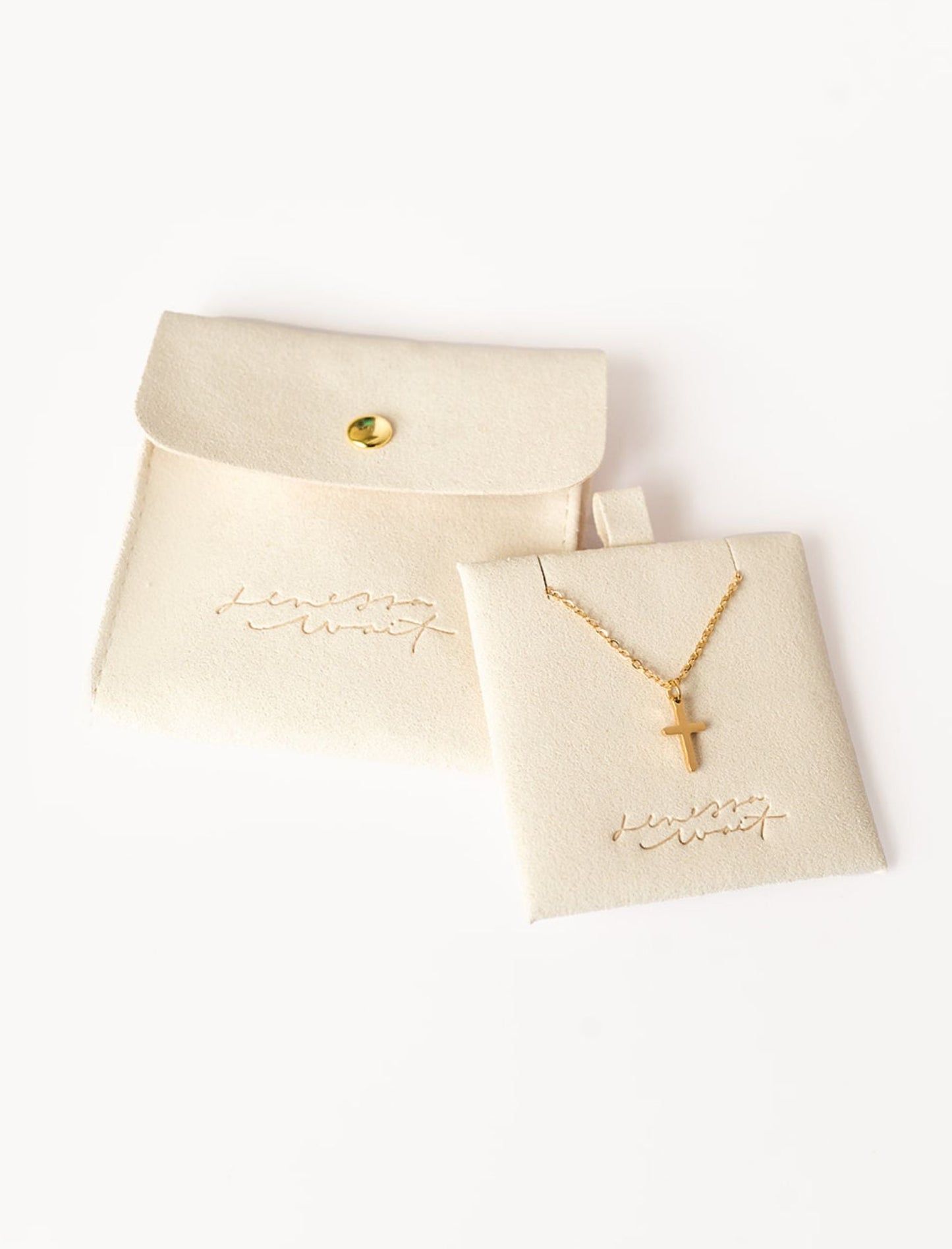 Necklace: 18kt Gold Cross