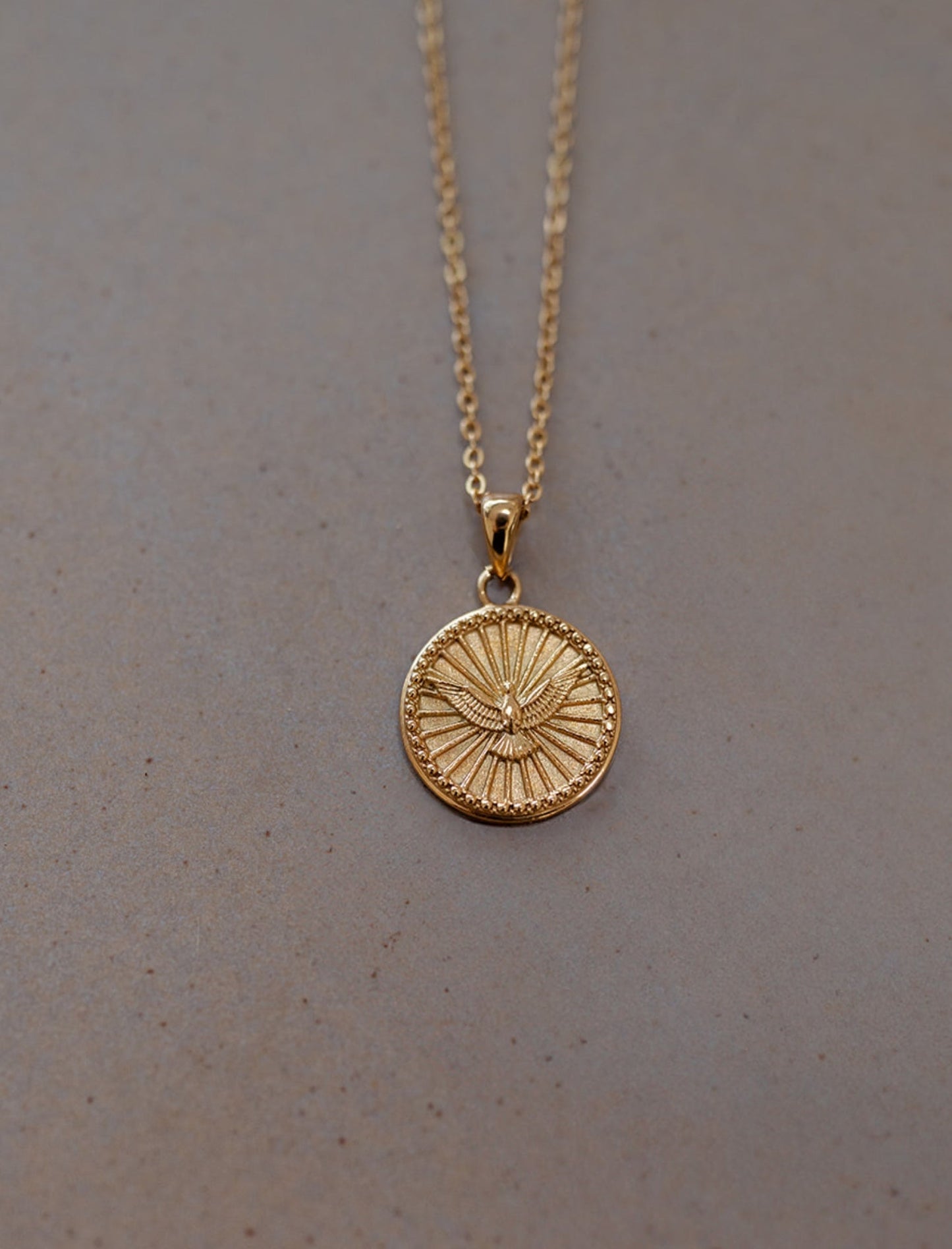 Necklace: Gold Dove