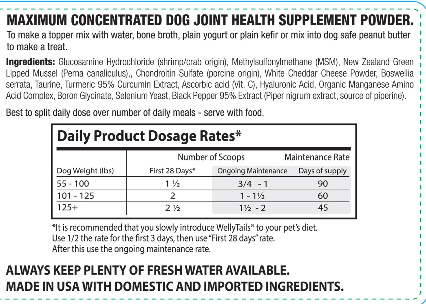 7 Way Hip & Joint MAXIMUM Dog Joint Supplement Made in USA