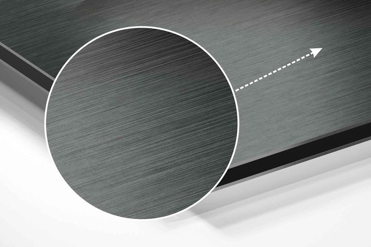 Loop Brushed Aluminium Dibond Wall Art