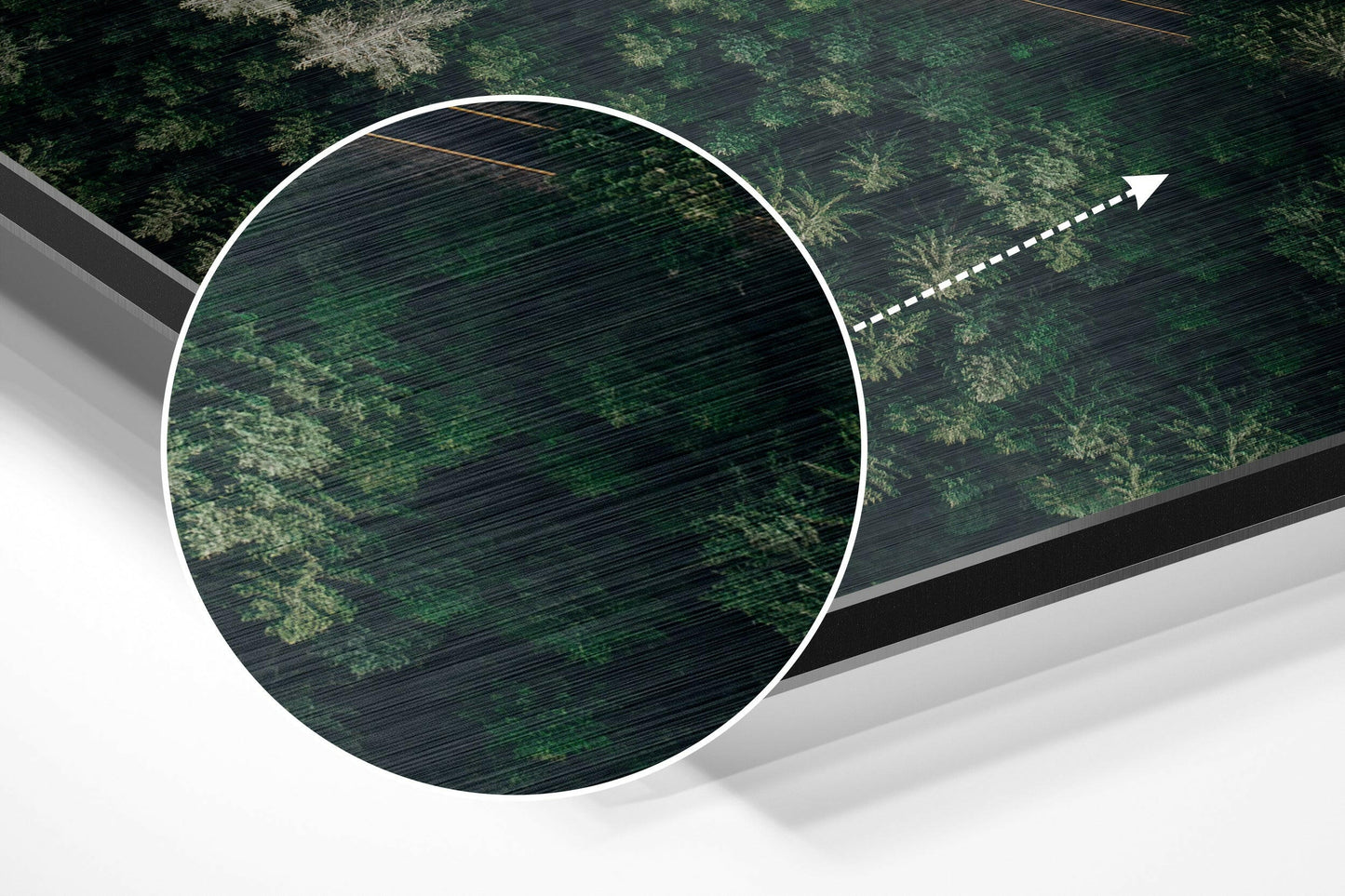 Fifty Tones of Green Brushed Aluminium Dibond Wall Art