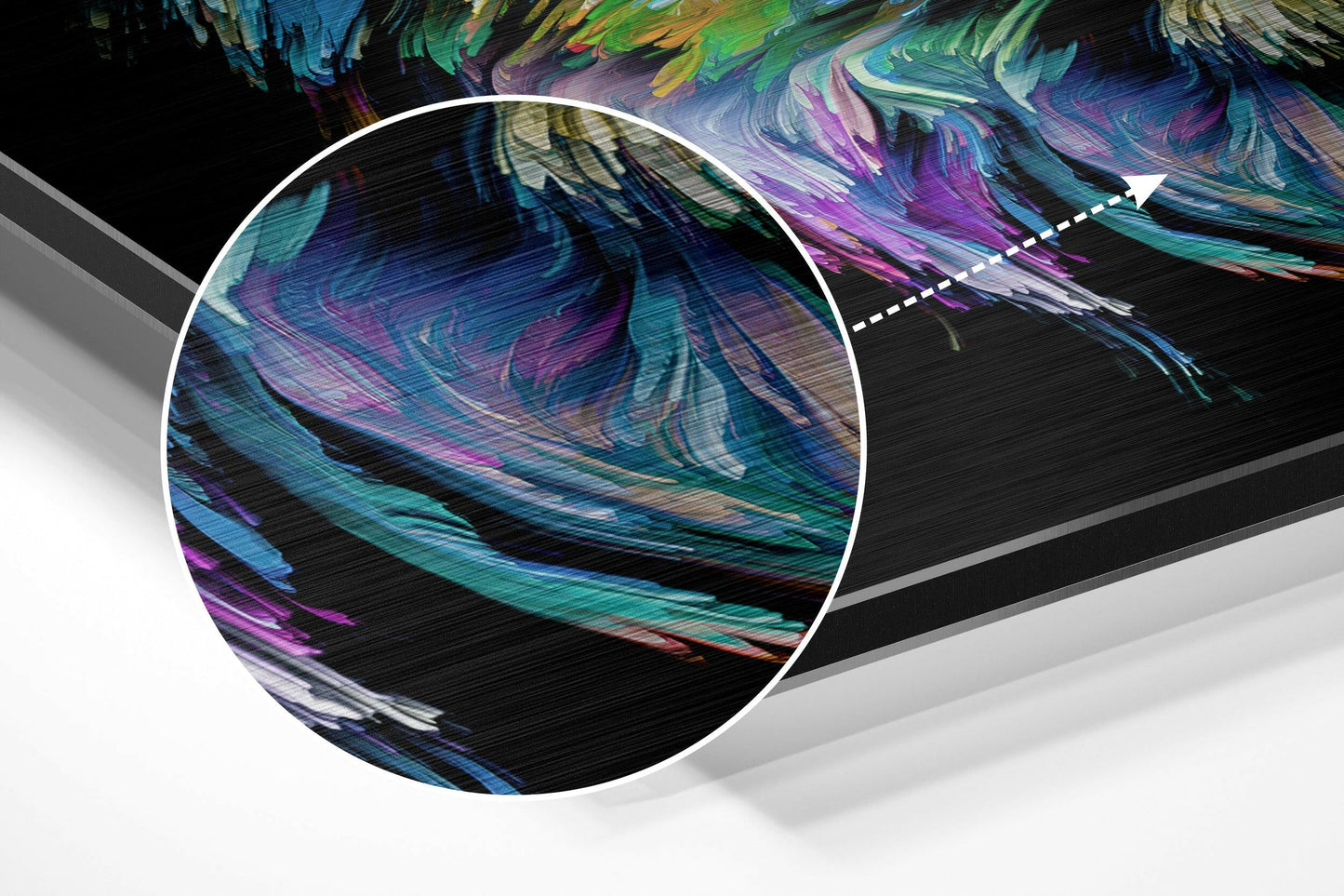 Divided Brushed Aluminium Dibond Wall Art