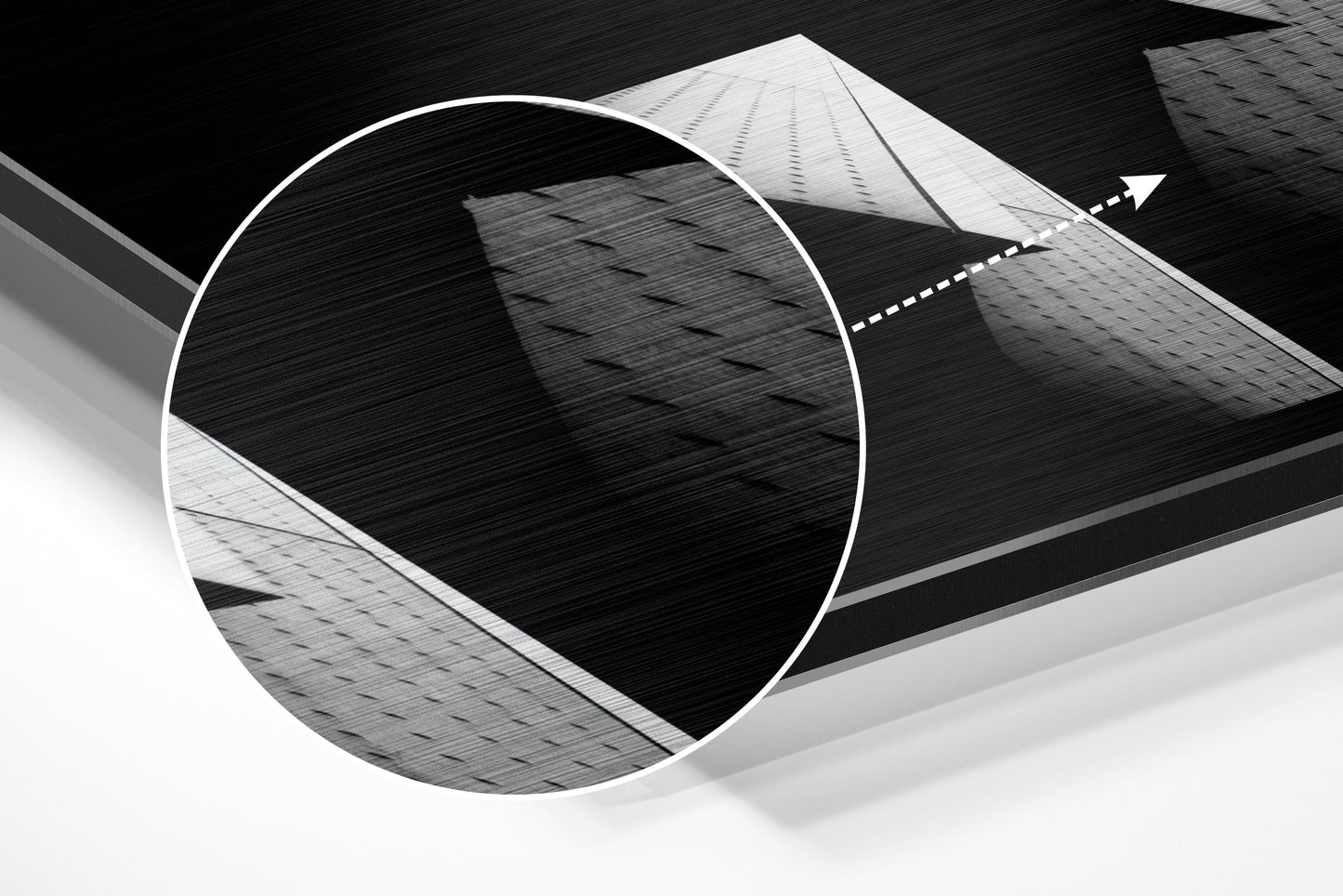 Buildings Brushed Aluminium Dibond Wall Art