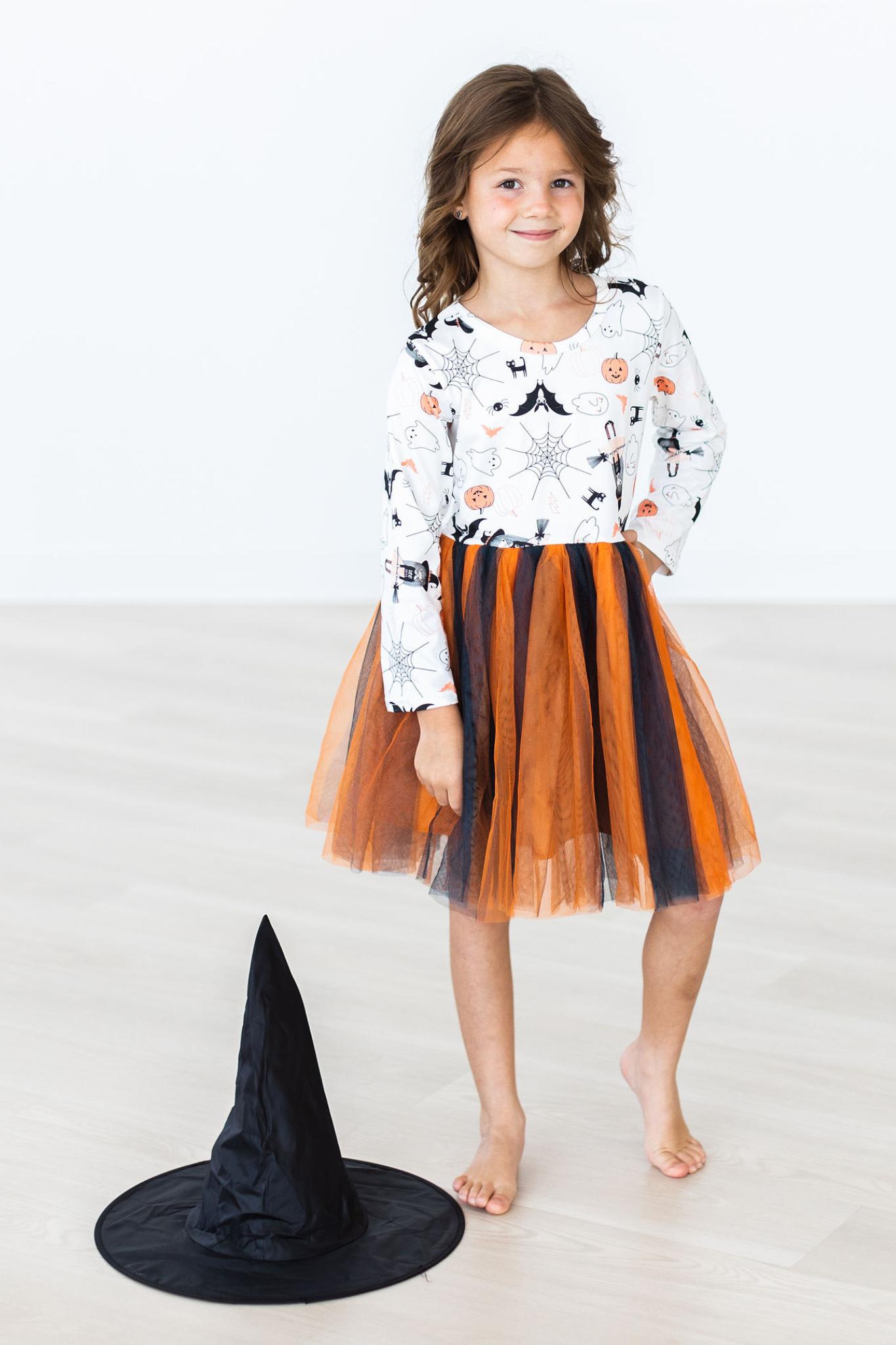 Boo-tiful Halloween L/S Tutu Dress - Shaketea