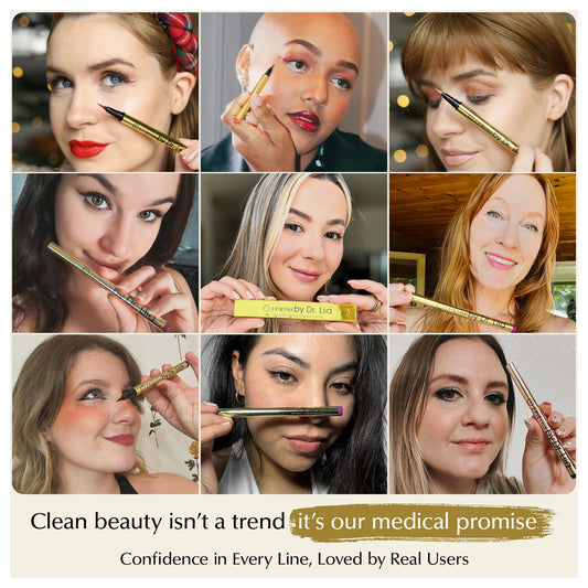 Waterproof Eyeliner for Sensitive, Watery Eyes – Smudge-Proof on Hooded Lids, Gluten-Free & Vegan