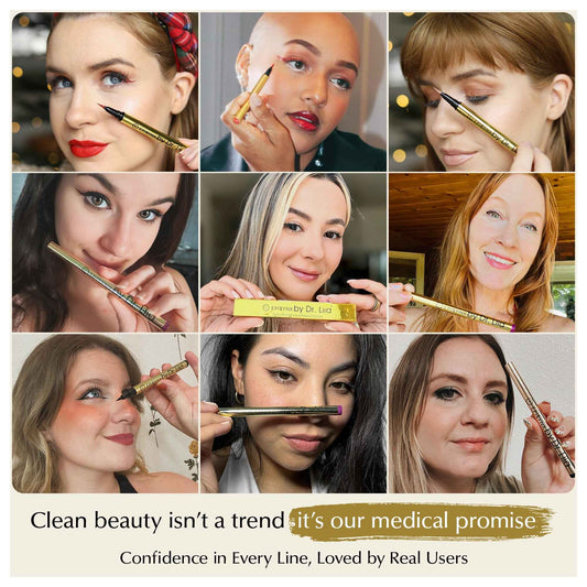 Waterproof Eyeliner for Sensitive, Watery Eyes – Smudge-Proof on Hooded Lids, Gluten-Free & Vegan