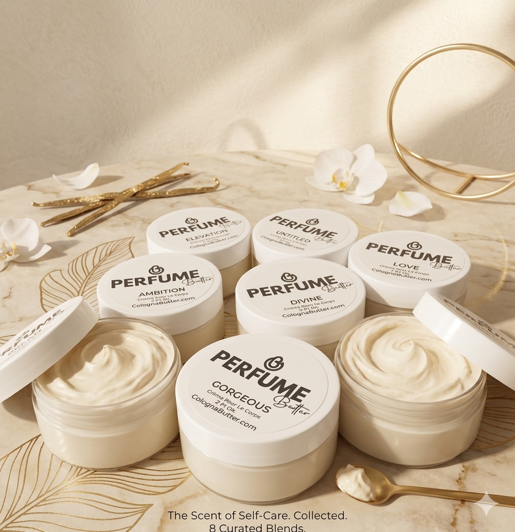 Perfume Body Butter – Travel Size Mini Scented Moisturizing Cream Long Lasting Fragrance | TWO 2oz FOR $30