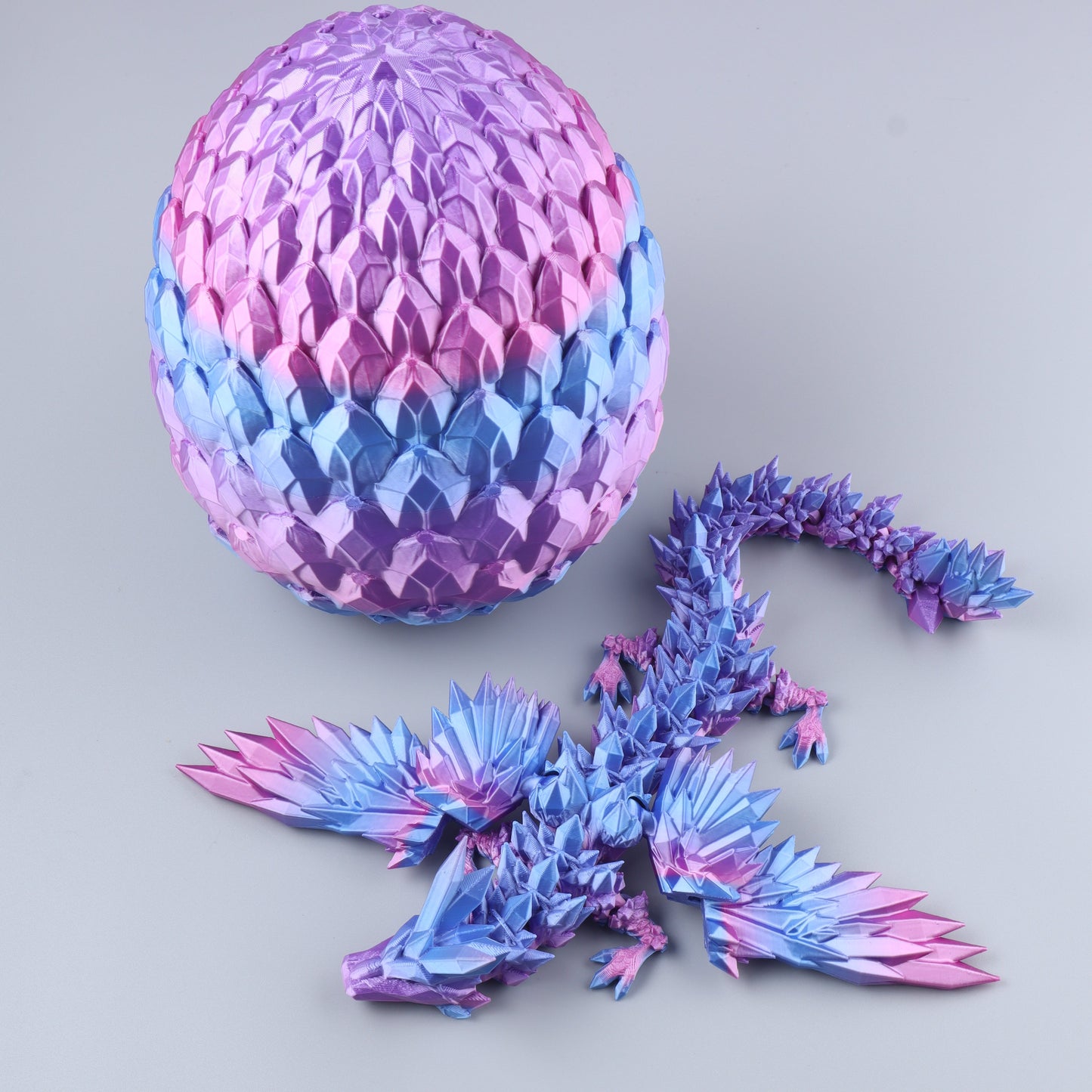 3D Printed Crystal Wing Dragon Fidget Toy – Articulated Fantasy Desk Toy Gift - Shaketea