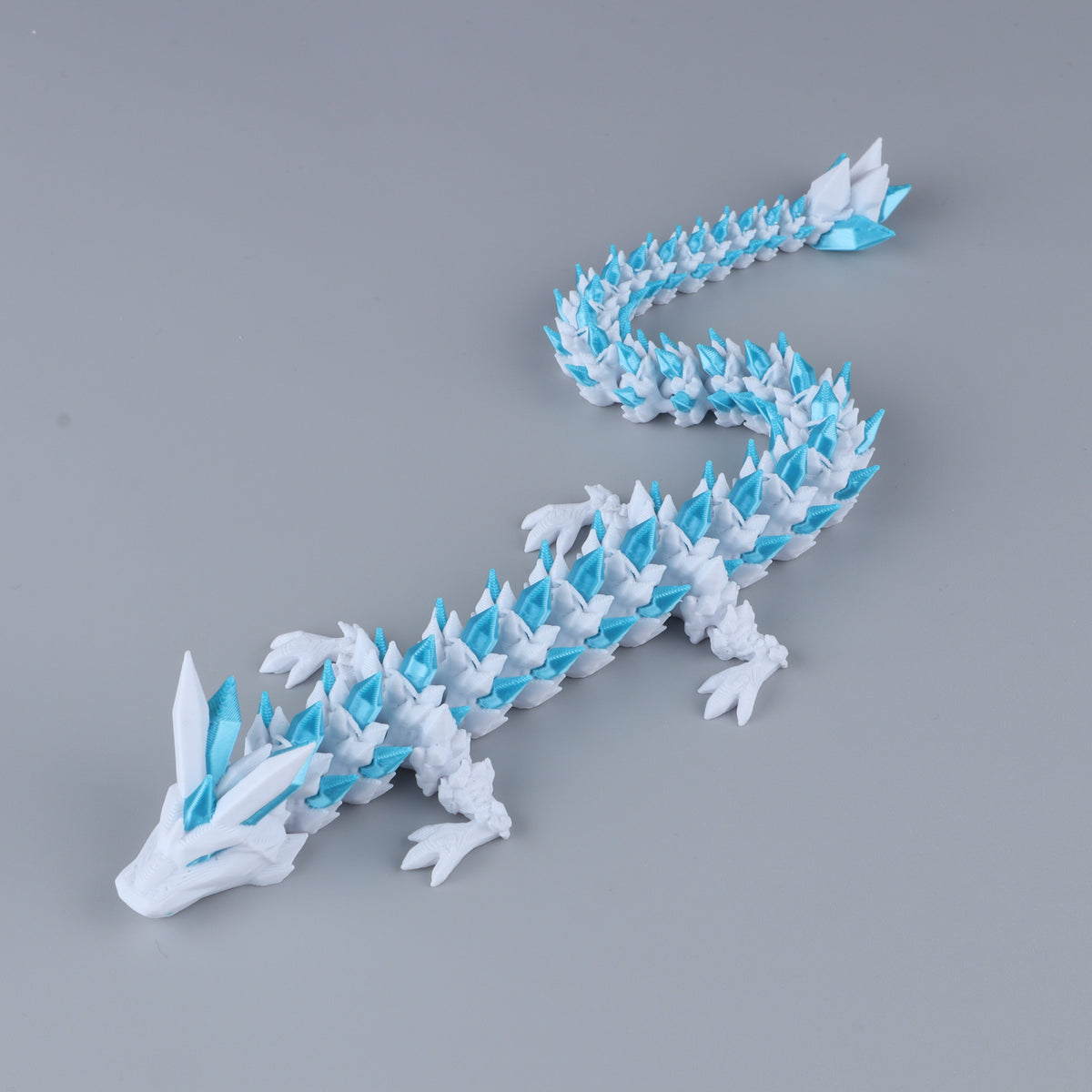 3D Printed Crystal Dragon Fidget Toy – Articulated Flexible Desk Toy Gift - Shaketea