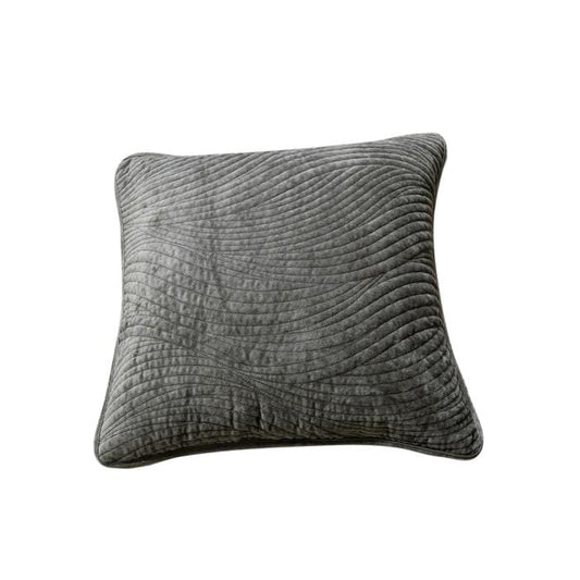 Tache Velvet Dreams Dark Taupe Plush Waves Cushion Covers / Euro Sham (JHW-852BR)