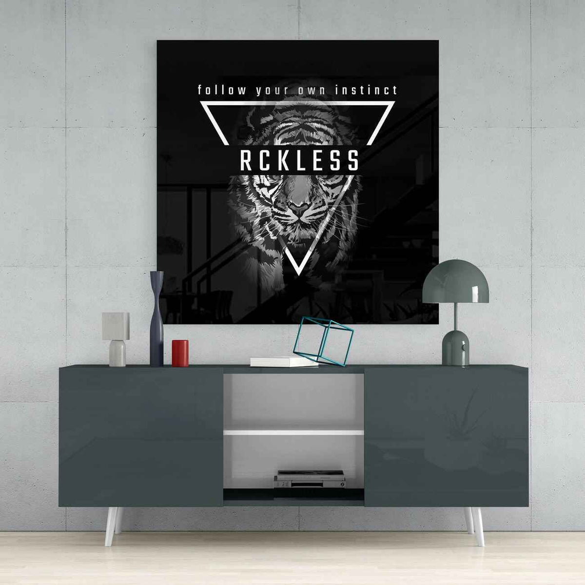 Watch The Instinct Glass Wall Art