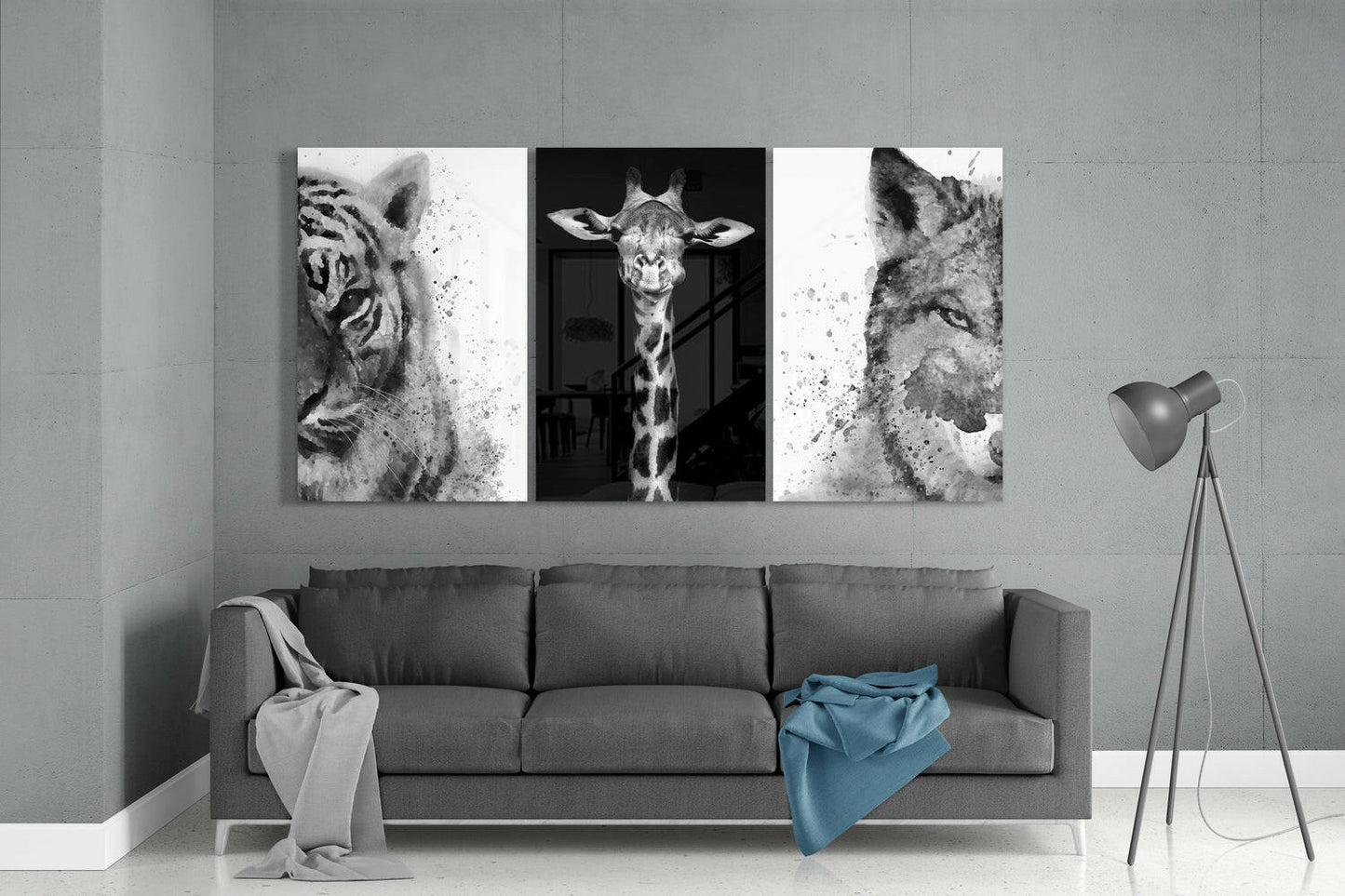 Animals Mega Glass Wall Art