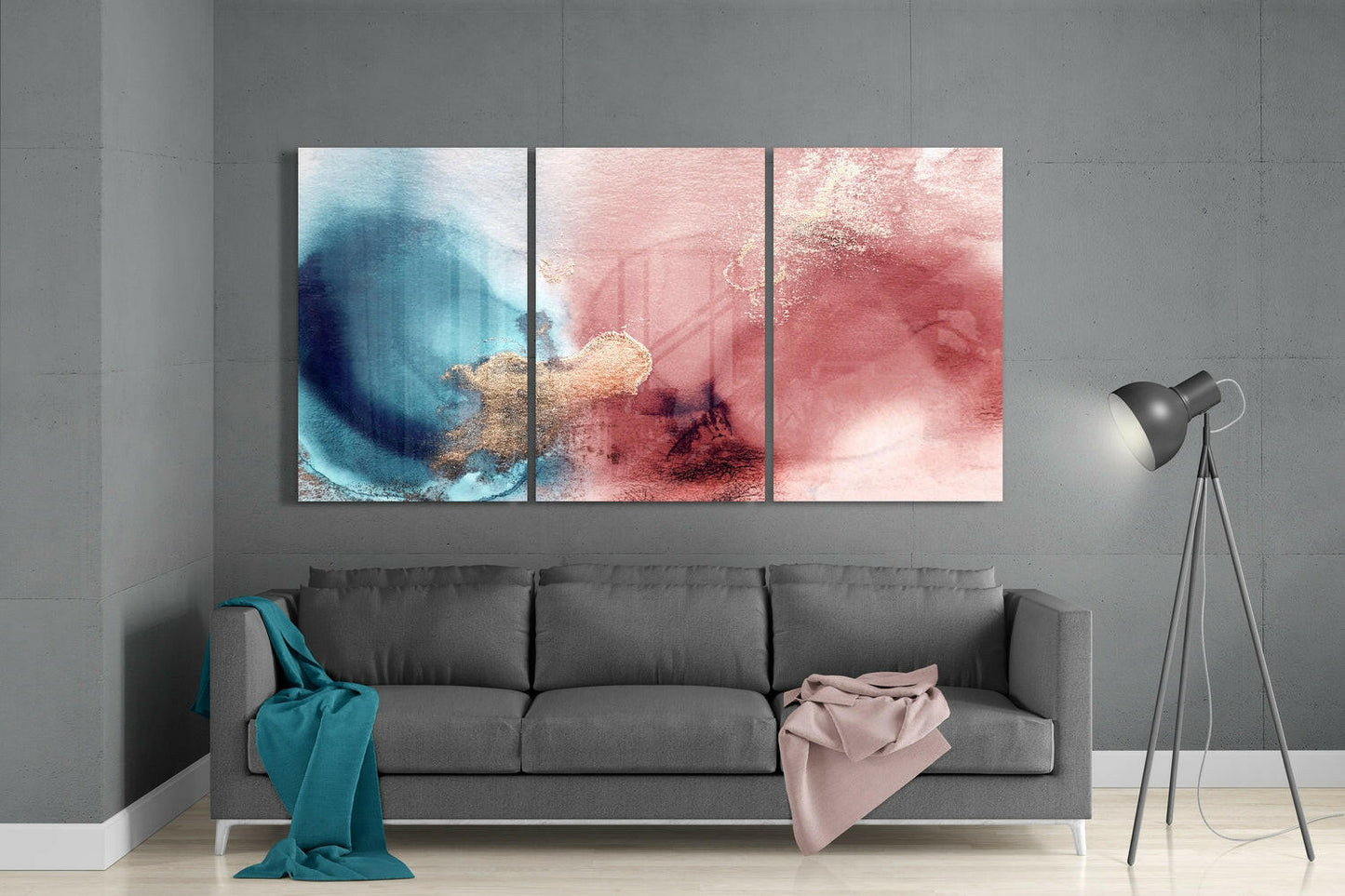 Soft Colors Mega Glass Wall Art