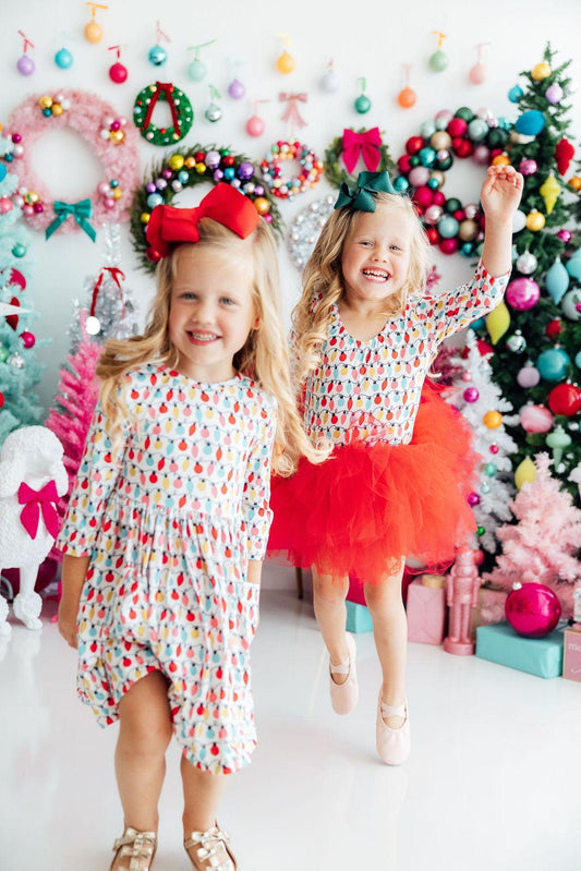 Merry & Bright 3/4 Sleeve Pocket Twirl Dress - Shaketea