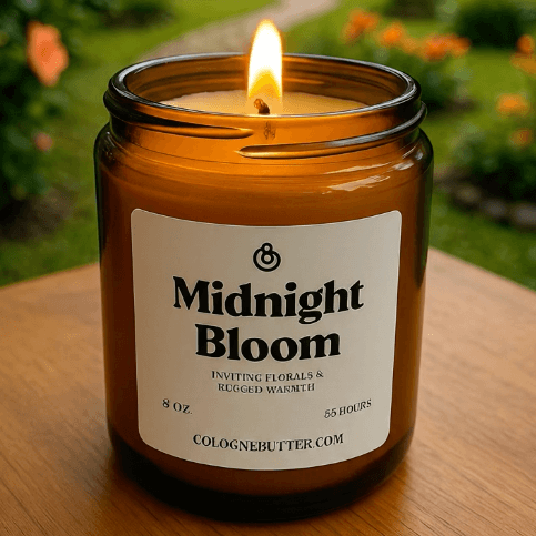 Midnight Bloom - The Luxury Floral Scented Candle for Home Decor, Relaxation & Romantic Atmosphere | Cologne Butter - Shaketea