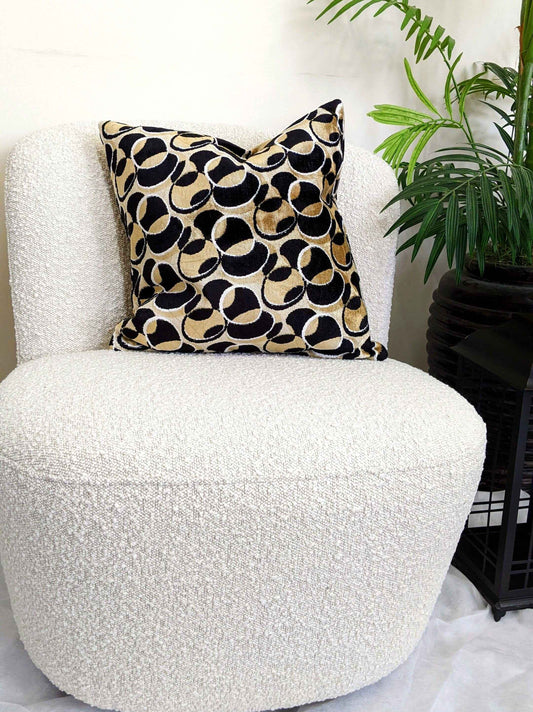 Tache 18 X 18 Inch Geometric Eternal Eclipse Throw Pillow Cover (YLGP-02)