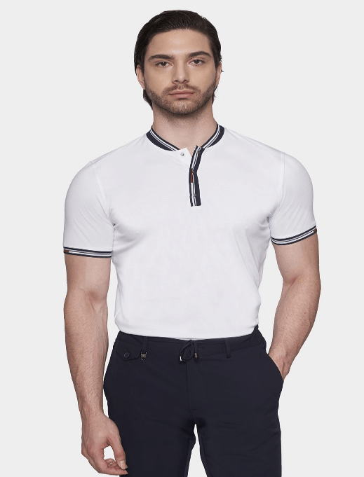 TheMercerized Cotton Polo (Admiral White) - Shaketea
