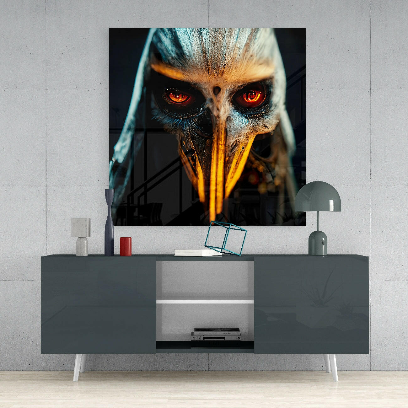 The Beak Glass Wall Art || Designer Collection