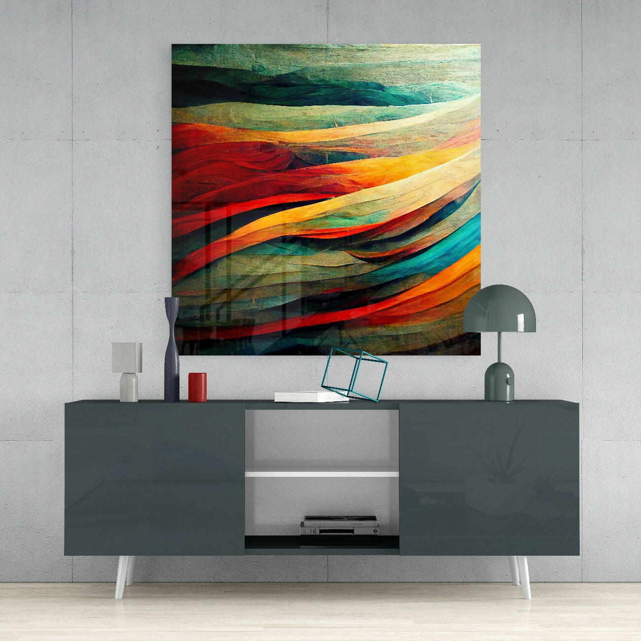 Flow Glass Wall Art || Designers Collection