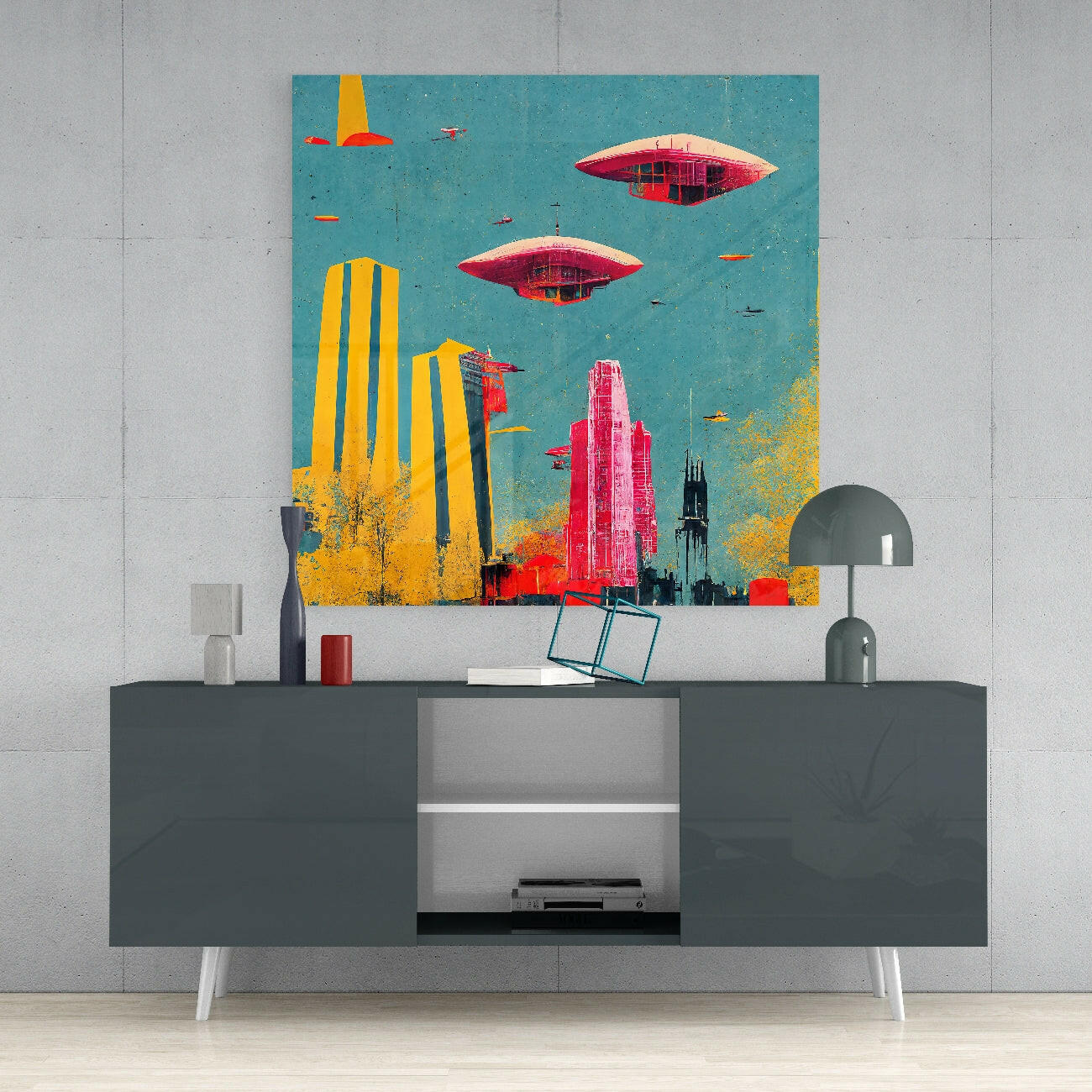 Future Glass Wall Art || Designers Collection