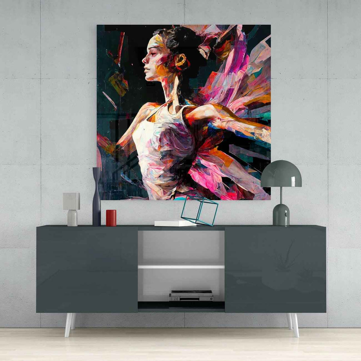 Ballerina Glass Wall Art || Designers Collection