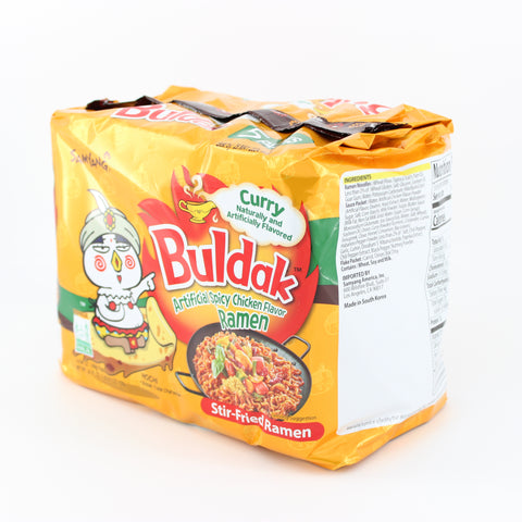 Samyang Buldak Curry Flavor Spicy Challenge Korean Instant Noodle 5 Packs