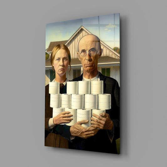 American Nightmare Glass Wall Art || Designer Collection