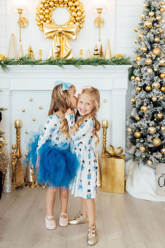Waltz of the Snowflakes L/S Pocket Twirl Dress - Shaketea