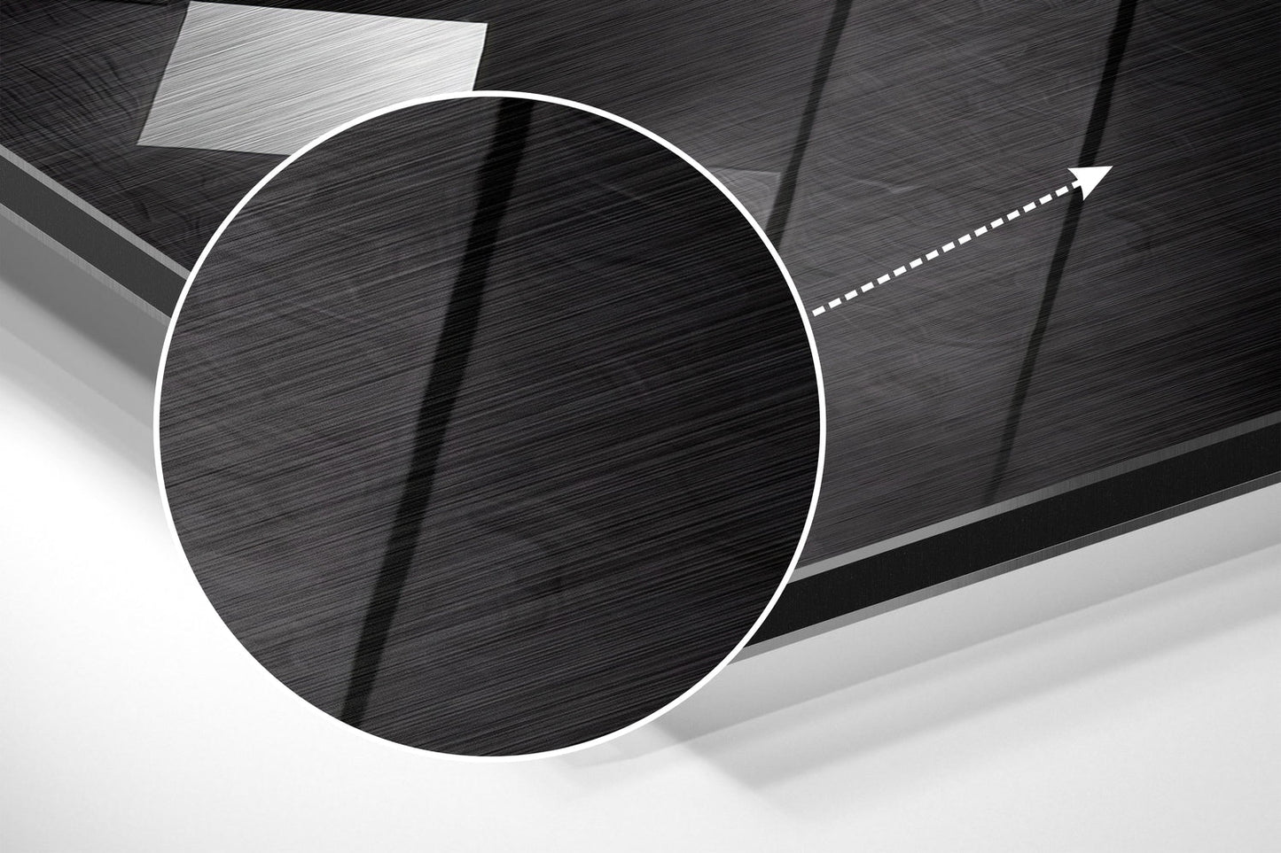 Shapes Brushed Aluminum Dibond Wall Art
