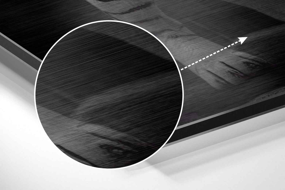 Anger of Tiger Brushed Aluminum Dibond Wall Art