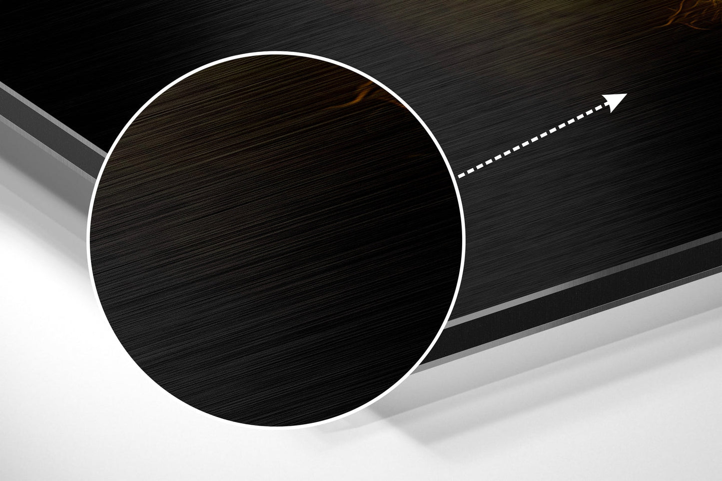Ying Yang Brushed Aluminum Dibond Wall Art