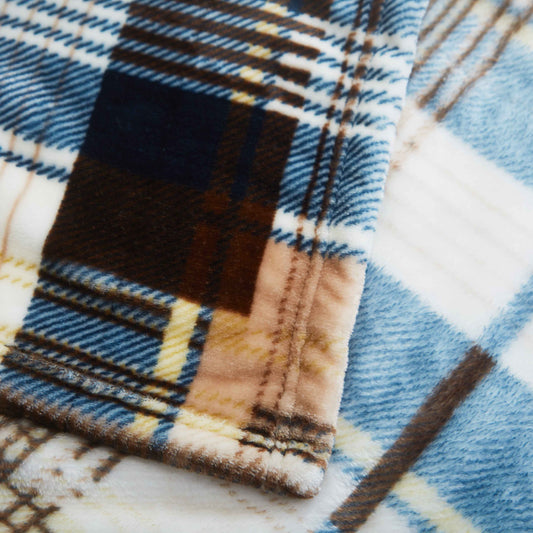 Tache Super Soft Winter Cabin Flannel Throw Blanket