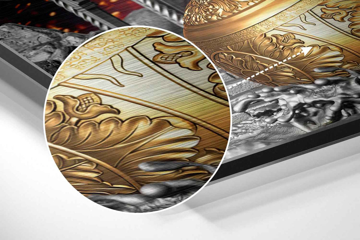 Hanuman Brushed Aluminium Dibond Wall Art