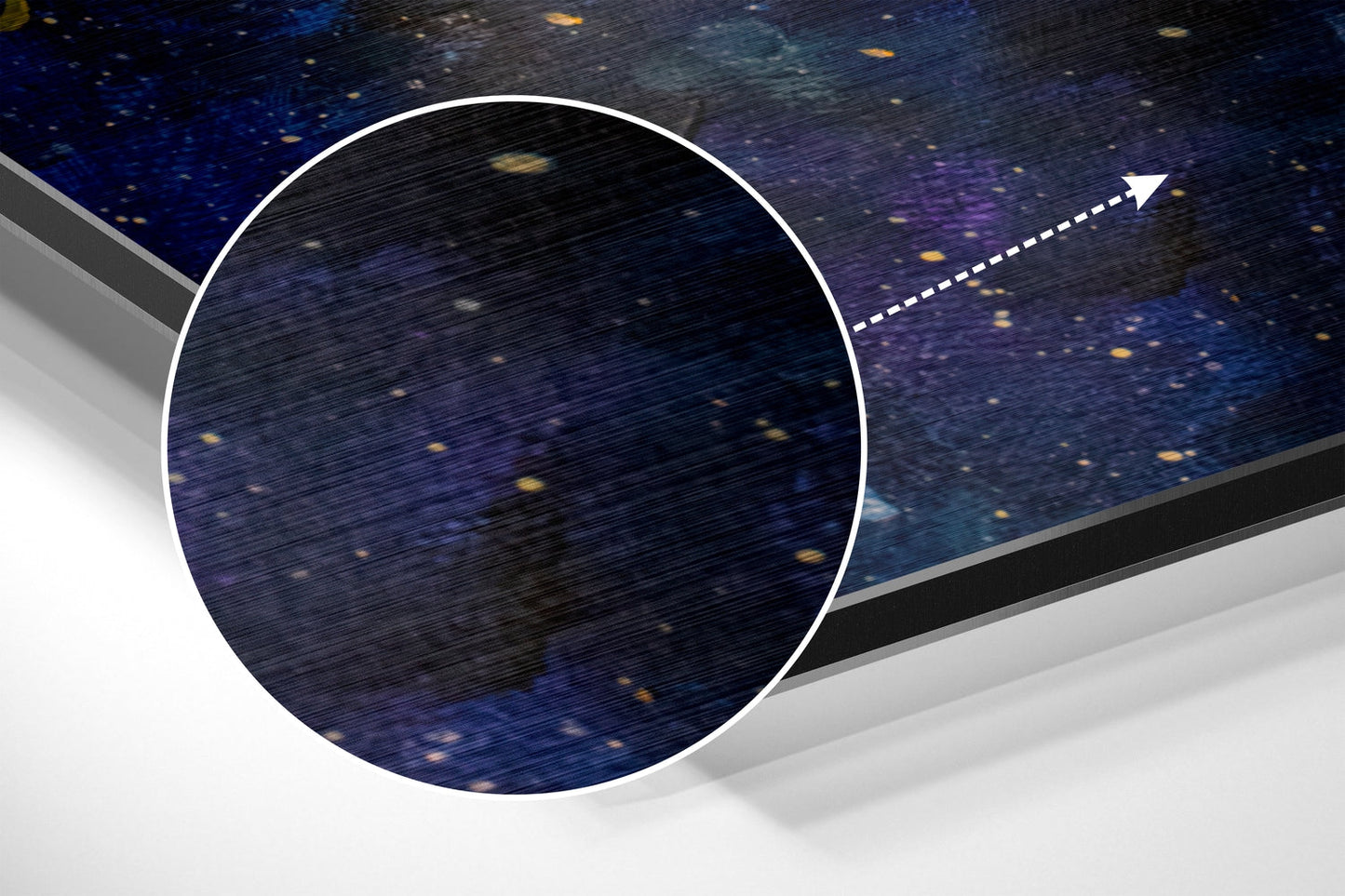 Moonfall Brushed Aluminium Dibond Wall Art