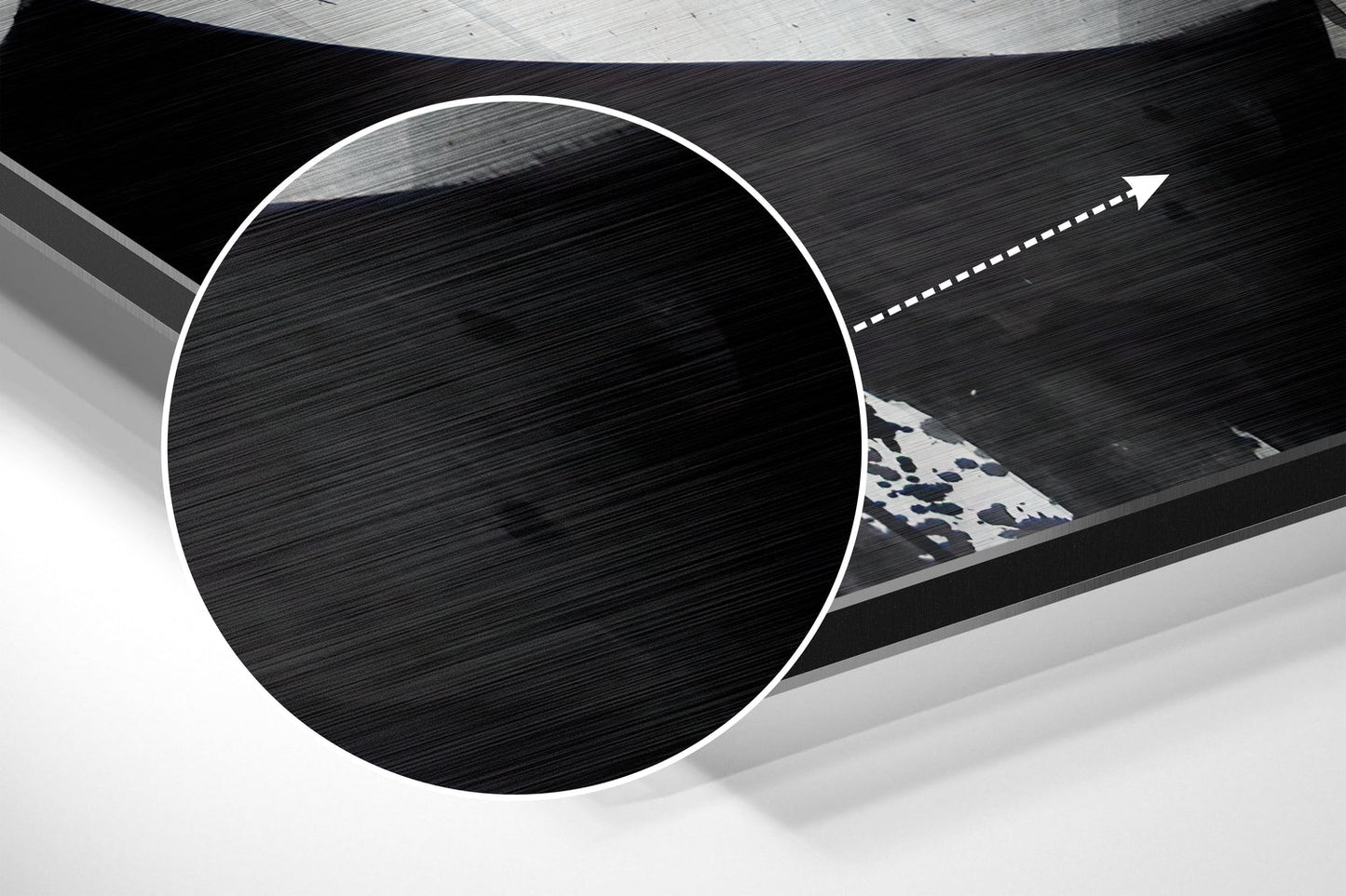 Blue Eye Brushed Aluminium Dibond Wall Art