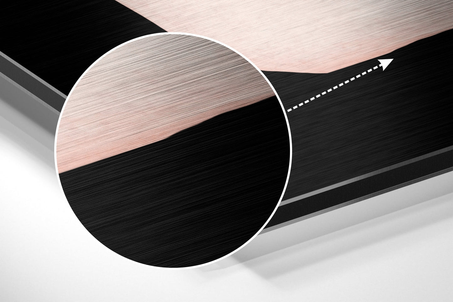 Lines Brushed Aluminium Dibond Wall Art