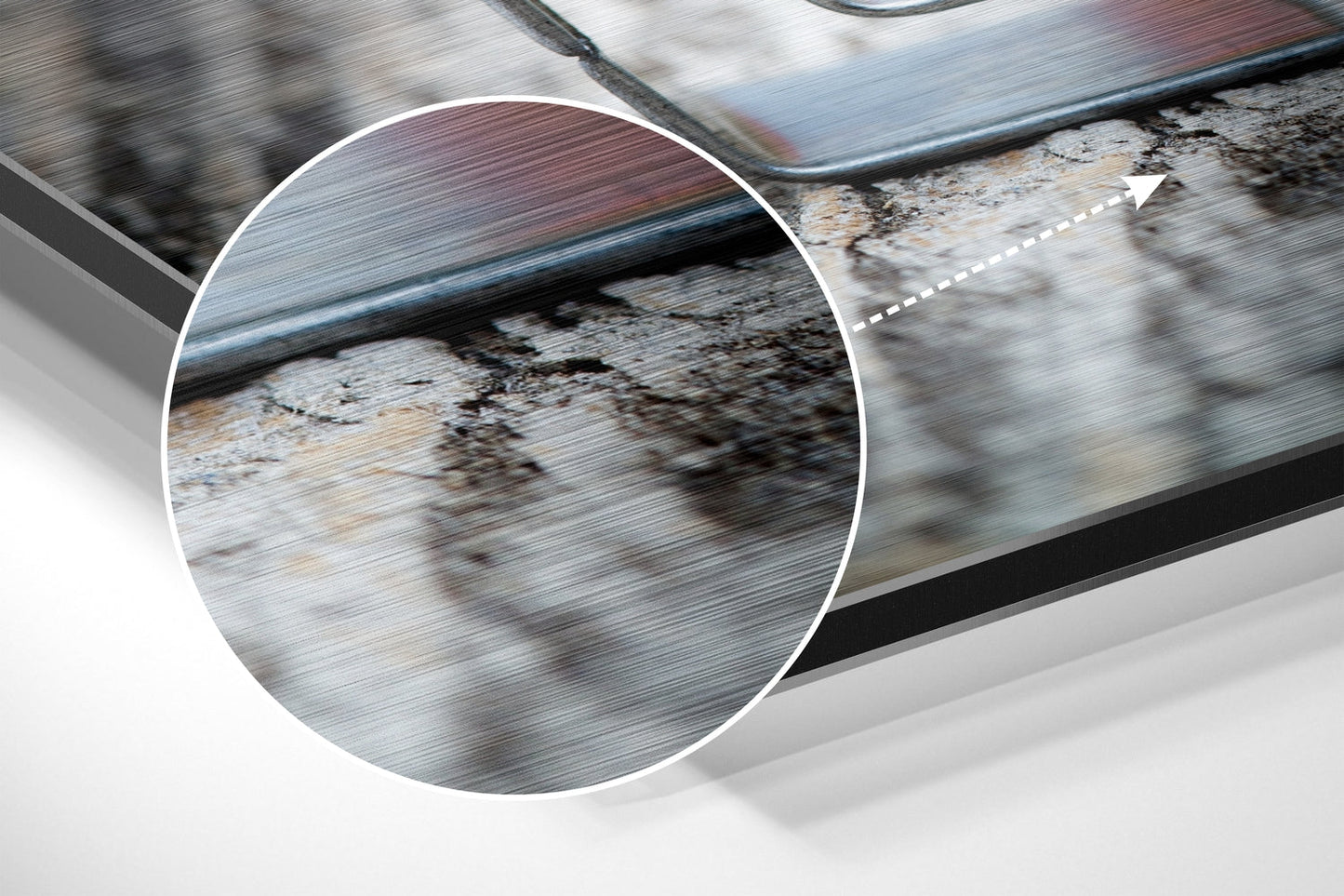 Love Brushed Aluminium Dibond Wall Art