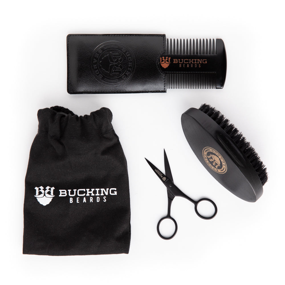 Complete Beard Starter Kit – Softens, Styles & Stops Itch, Made for Sensitive Skin