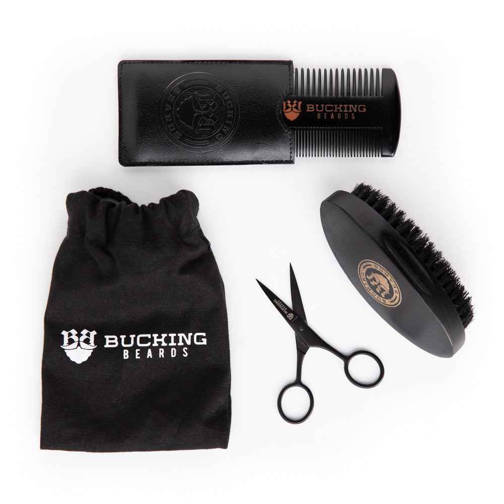 Complete Beard Starter Kit – Softens, Styles & Stops Itch, Made for Sensitive Skin