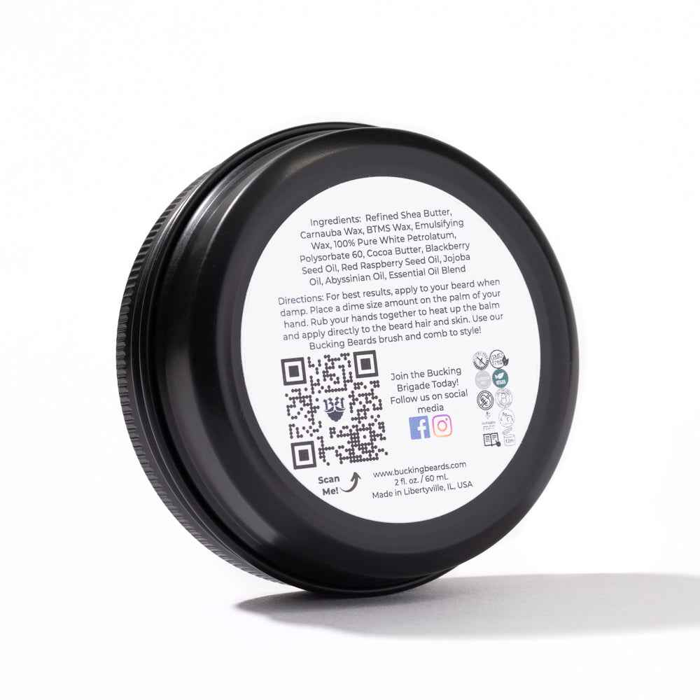 Beard Balm for Coarse, Dry Beards – Sandalwood Vanilla Extract, Light-Medium Hold