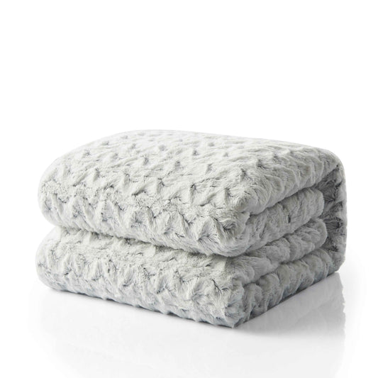 Tache Faux Fur Snowy Owl Super Soft Throw Blanket (#17)