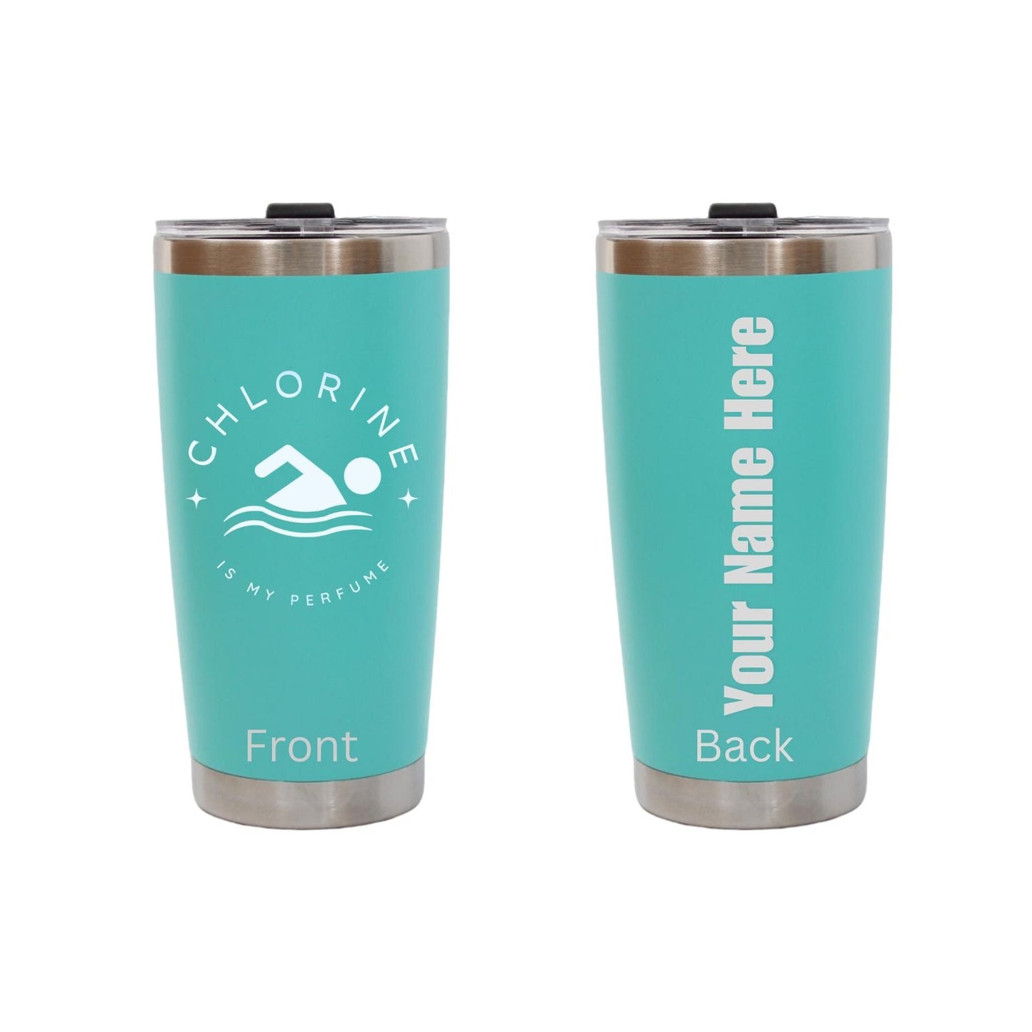 Dashing Nova ™ Personalized Custom Name Tumbler Swimmer Motivation