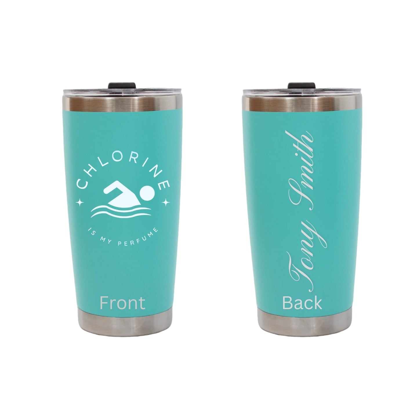 Dashing Nova ™ Personalized Custom Name Tumbler Swimmer Motivation