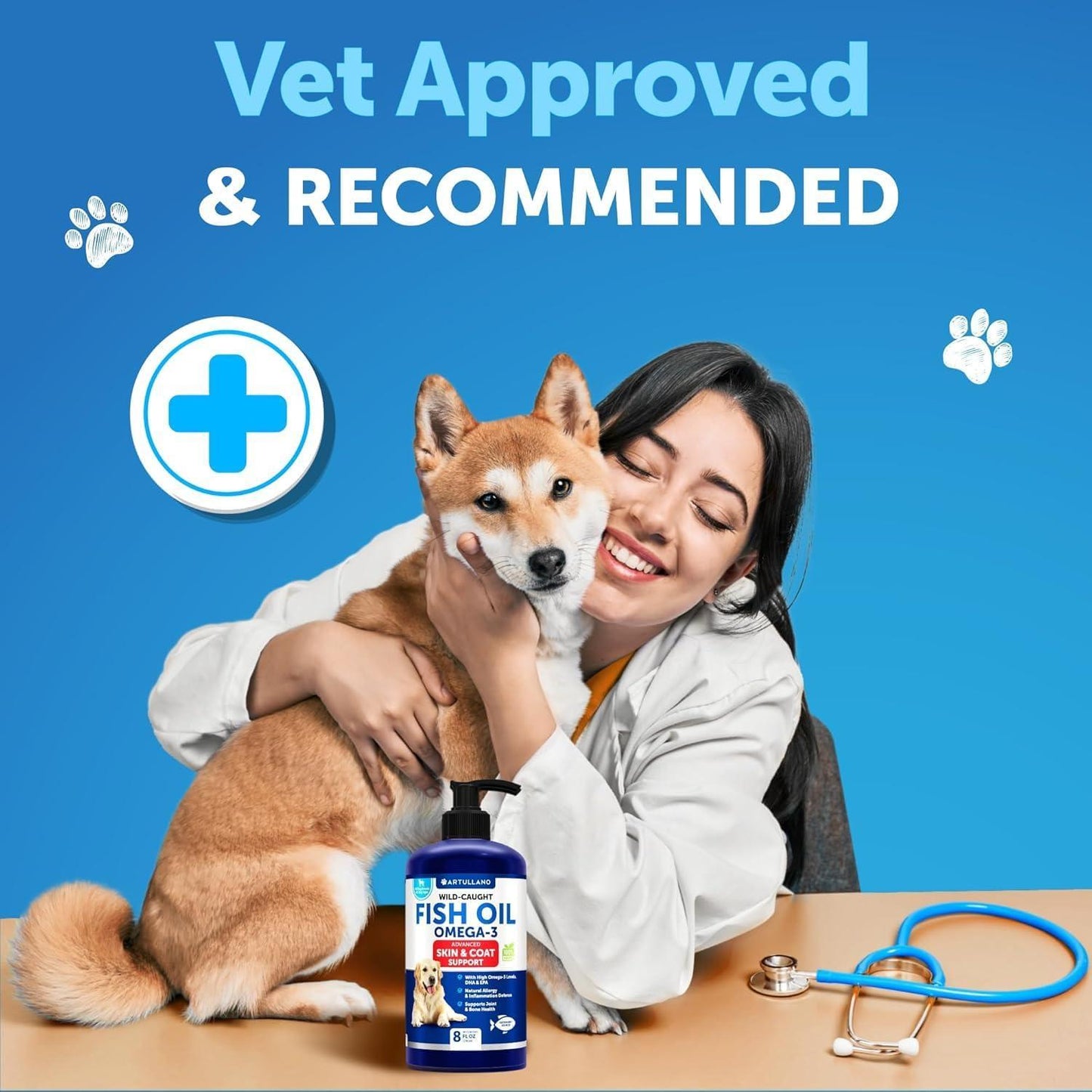 Omega-3 Fish Oil for Dogs 8 fl oz Skin & Coat Support