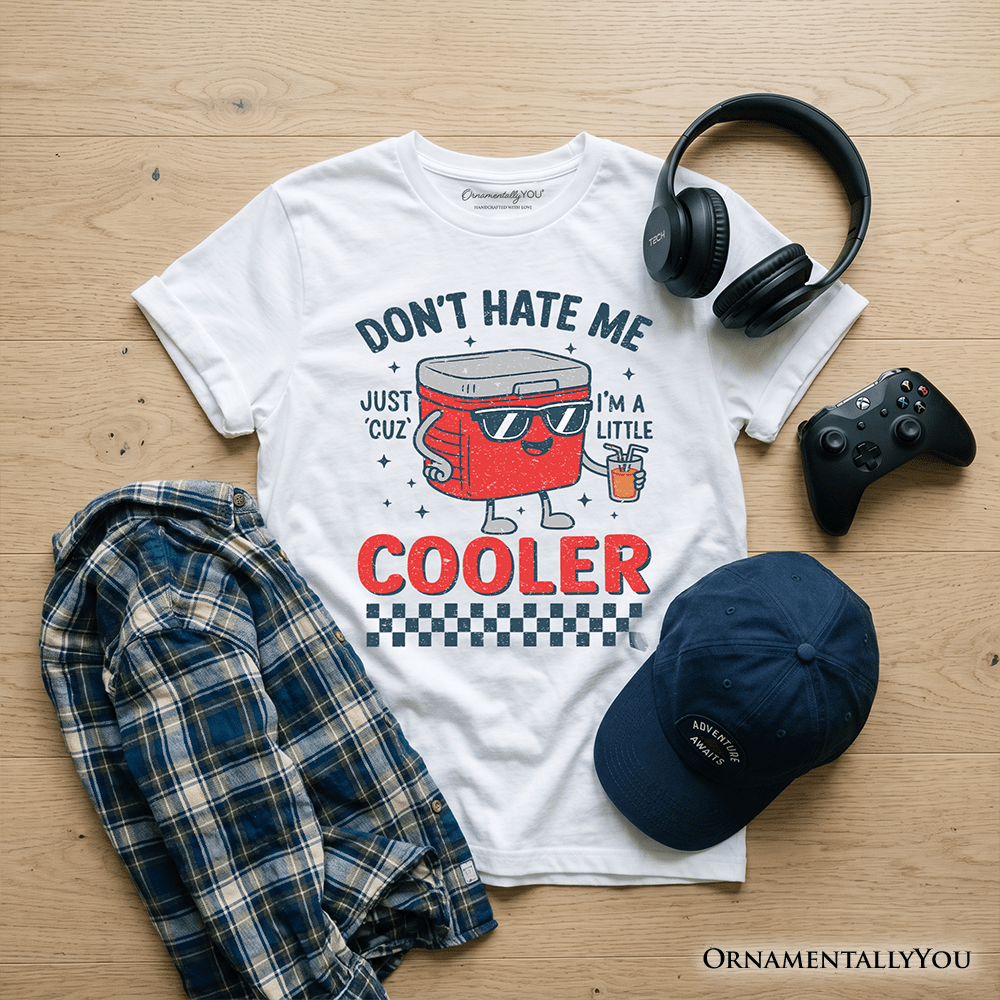 Don't Hate Me Cuz I'm A Little Cooler Kids T-Shirt, Funny Cool Summer Tee for Youth